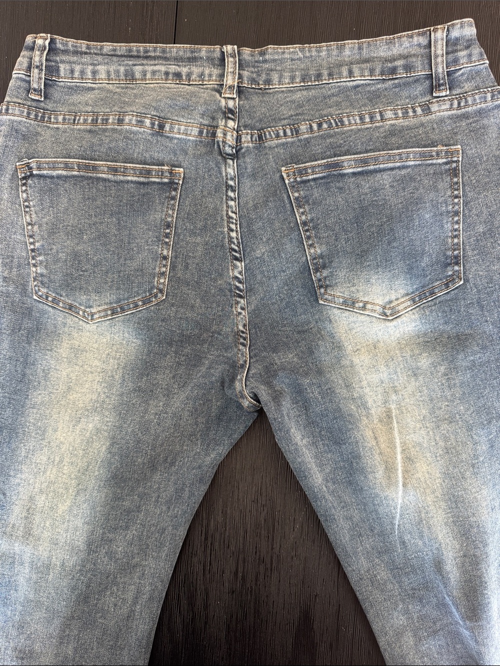 Bamboo Jeans High Rise Wide Leg Jeans Size 13 Medium Wash Stretch Denim Y2K - Picture 6 of 12